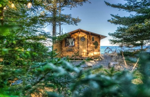 Homer Cabin | Tidepool Cabin, Beach Front Wilderness, Glacier, Bear Viewing, Kayaking, fishing