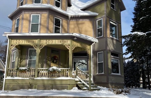 Hancock House | Time for fall and winter fun planning. Trails and ski slopes nearby. Spacious.