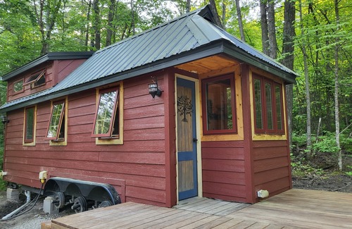 Nevis House | Tiny bungalow secluded in the woods with lake view. Pets accepted!