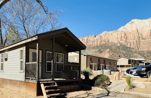 Zion National Park South Entrance Cabin | Tiny Cabin at Zion Canyon Campground and Resort. Only .5 mile from Park Entrance