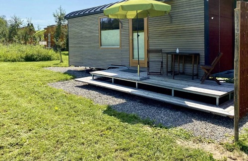 Stetten Apartment | Tiny-house Lilletør, Biolandhof Geßler, Dusche/wc, 25 qm - Biolandhof Geßler