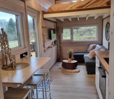 Tinlot Cabin | Tiny housse serenity avec jacuzzi