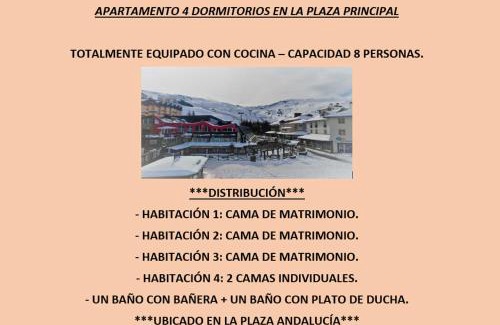 Pradollano Apartment | TODOSIERRANEVADA ZONA BAJA - APARTAMENTOS DE 4 DORMITORIOS - Junto a los Telecabinas