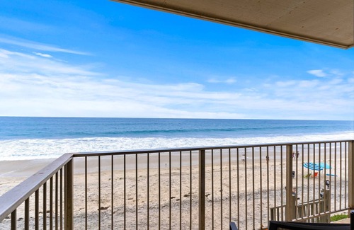 Carlsbad Village Condo | Toes-in-the-sand at A Wave from It All Beachfront Bliss
