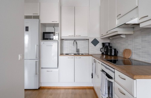 Tampere Apartment | Top Floor 1BR Home with Parking, Sauna & Balcony