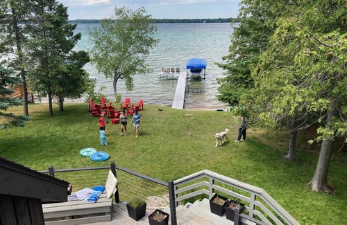 Central Lake House | Torch Lake Family Friendly Lakefront Home - Prime Summer Weeks Available