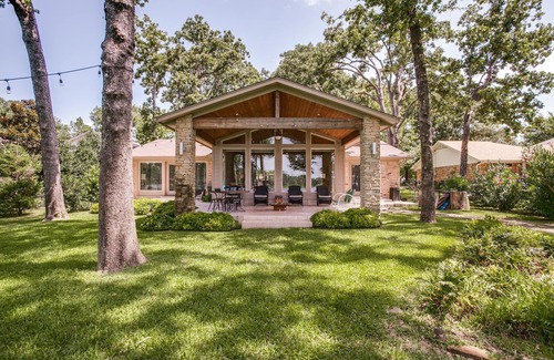 Tool House | Tranquil Retreat on Secluded Acre with Private Dock & Stunning Patio Views