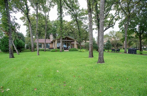 Tool House | Tranquil Retreat on Secluded Acre with Private Dock & Stunning Patio Views