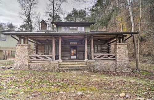 Carson Springs House | Tranquil Smoky Mountain Cabin with Porch and Fire Pit