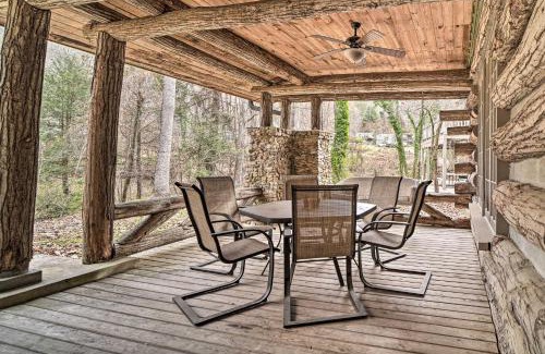 Carson Springs House | Tranquil Smoky Mountain Cabin with Porch and Fire Pit