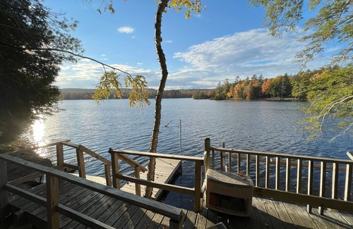 Hartland Ski Chalet | Tranquil Waterfront A-Frame Chalet! Endless fun swimming, kayaking and more!