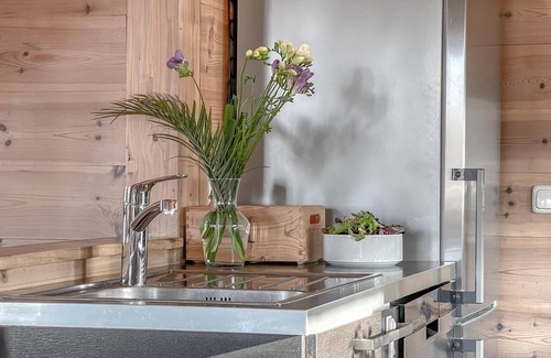 Vogelsang-Warsin House | traumHaff® Cozy coastal chalet made entirely of larch wood with fireplace & sauna Baltic Sea