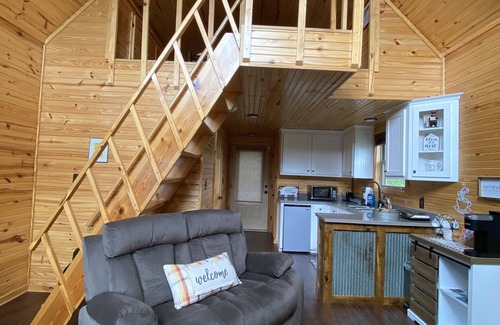 Paris Cabin | Treehouse/cabin with an amazing view of Mount Magazine