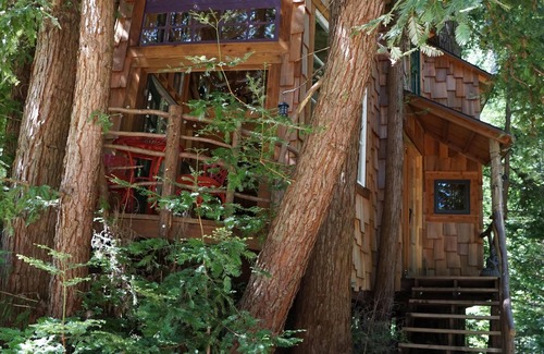 Los Gatos Ski Chalet | Treehouse in the Los Gatos Mountains, Redwoods, Beaches & Silicon Valley
