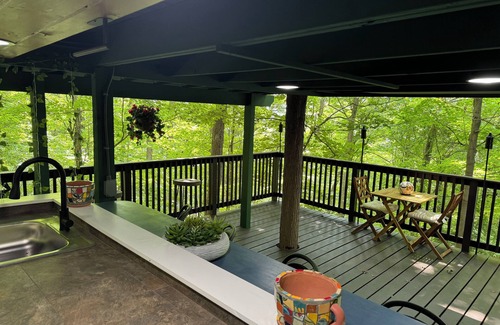 Danbury Cabin | Treehouse Magic & Chic Greenhouse Vibes. Glamping In Style! Middle of Danbury,CT