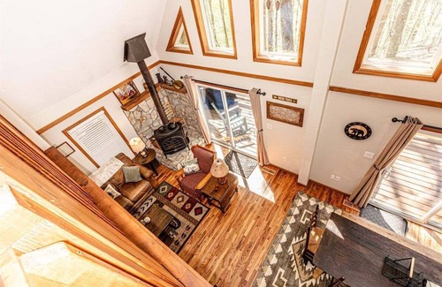 Bryson City Cabin | Treetops Retreat: A Cozy 3-Bedroom Cabin in Beautiful Bryson City, NC with Forest Views.