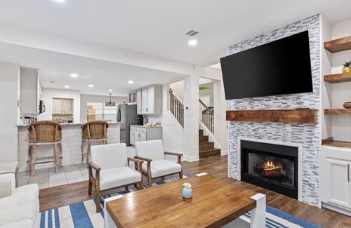 North Central Carrollton House | Trendy Home with Heated Pool and Game Room