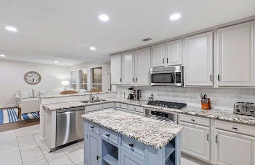 North Central Carrollton House | Trendy Home with Heated Pool and Game Room