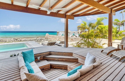 Belnem Cabin | Tropical Beach Lodges - oceanfront, private pool, direct sea & beachclub access