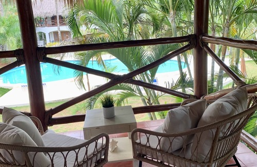 Las Terrenas Condo | Tropical Private Condo in Playa Bonita! 3 min walk to beach.