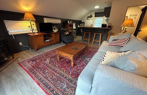 Montgomery Center Bed & Breakfast | Trout River Suite - Amazing 1BR suite with deck overlooking the Trout River & only 7 minutes to Jay Peak Resort. With Breakfast Included!