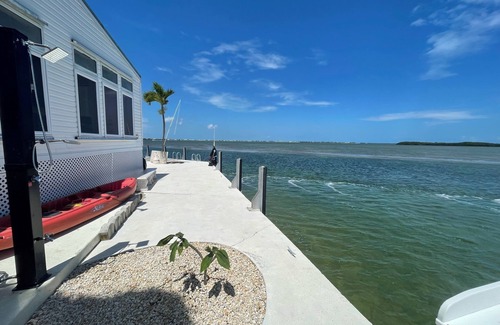 Cudjoe Key Cottage | Truly sitting right on the ocean. Ocean's Edge has forever ocean views.