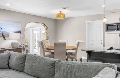 Seacoast Shores House | Turtle Pointe - 3BR, Poolside Coastal Escape