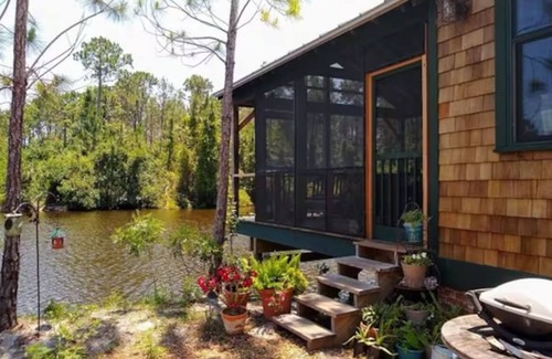 Apalachicola Cabin | Turtle Pond cabin in Apalachicola with WiFi, Pet Friendly, Couples Retreat
