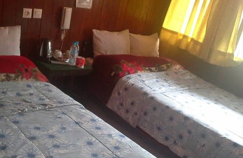 Tengger Caldera Bed & Breakfast | Twin room near edge with view of Mt. Bromo