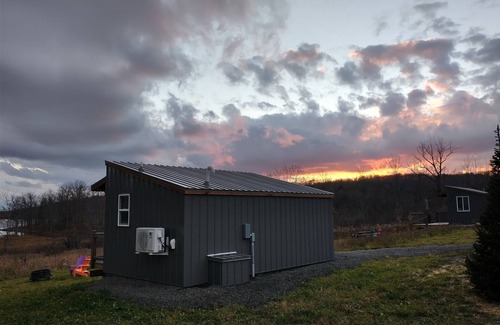 Beaver Dams Cabin | "Twins East" Waterfront property and micro cabin- 10 minutes from Watkins Glen!