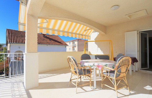 Seget Vranjica Apartment | Two bedroom apartment with terrace and sea view Seget Vranjica, Trogir (A-18487-c)