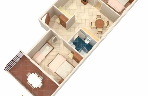 Marina Apartment | Two bedroom apartment with terrace and sea view Marina, Trogir (A-9037-f)