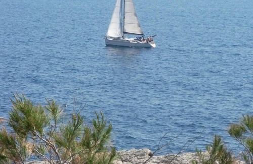 Zarace Apartment | Two bedroom apartment with terrace and sea view Cove Zaraće, Hvar (A-21007-a)