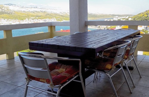 Pag Apartment | Two bedroom apartment with terrace and sea view Pag (A-18325-d)