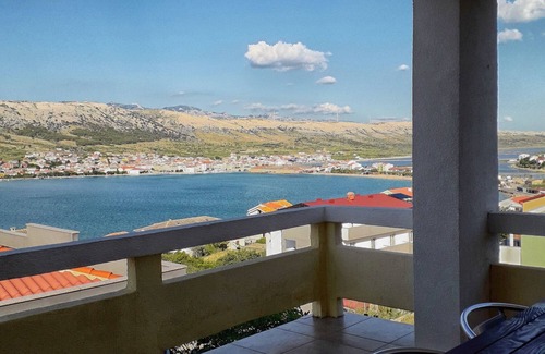 Pag Apartment | Two bedroom apartment with terrace and sea view Pag (A-18325-d)