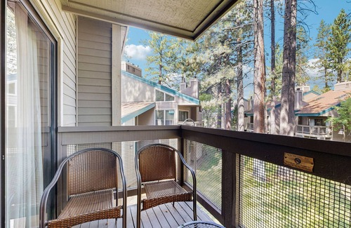 South Lake Tahoe Condo | Two bedroom Townhome w/ loft, private beach, pools, hot tub, sauna, resort fun!