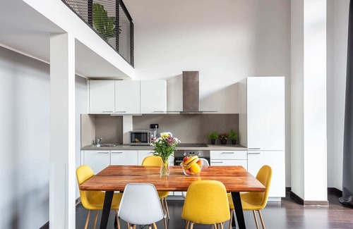 Karlin Apartment | Two-level modern Loft with parking