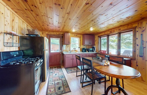 Presque Isle Cabin | Two separate family-friendly lakefront cabins w/dock and firepit