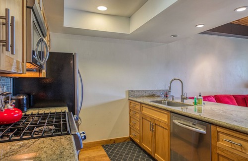 Tahoe Keys Condo | Two-story lakefront condo with access to dock, hot tub, pool & tennis