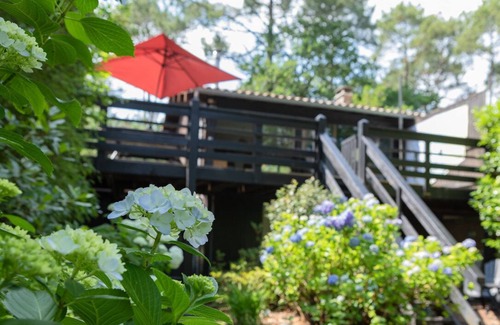 Lacanau Ski Chalet | Typical wooden chalet in the Marina, facing the lake