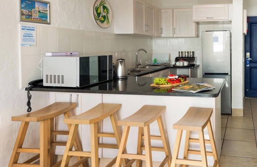 Mykonos Apartment | Ultimate Coastal Escape | Patio & Resort Perks