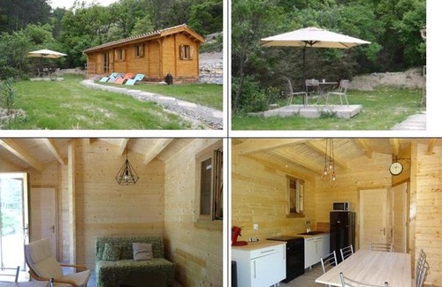 Aouste-sur-Sye Ski Chalet | Un chalet en bois dans un écrin de verdure