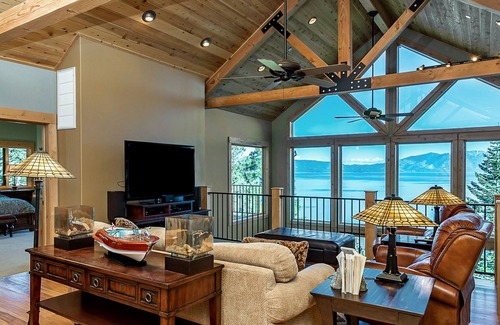 Meeks Bay House | Unforgettable Lake Tahoe cabin with sweeping bay views & EVC