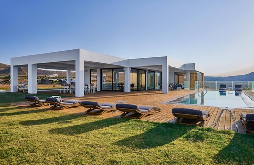 Vathianos Kampos Villa | Unique Architecture, Sea view, 5* Luxury Amenities