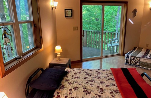 Beaver Island Bed & Breakfast | Unique, Attractive Hexagon Cedar Lodge in the Woods