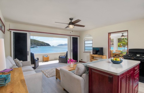 Brewers Bay House | Unique beach front property steps away from the beautiful waters of brewers bay.