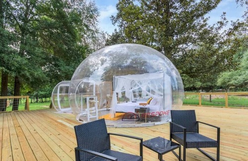 Cleveland RV Rental | Unique Bubble + Gorgeous Pool on a Ranchette