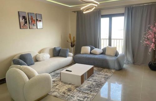 New Cairo Apartment | Unique duplex hotel apartment pool view