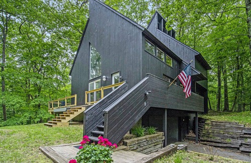 Birchwood Farms House | Unique home on picturesque, wooded private lot with firepit & furnished deck