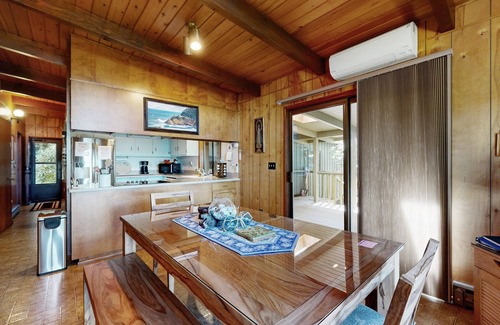 Dunes City Cabin | Unique lakefront cabin near the dunes with a private dock & fireplace